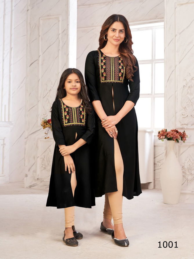 Blue Hills Emotion Mother Daughter Combo Wholesale Kurtis